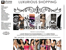 Tablet Screenshot of luxurious-shopping.com